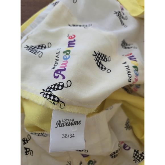 Royal And Awesome Golf‎ Pants Yellow Yolo 38x34 - Picture 5 of 14